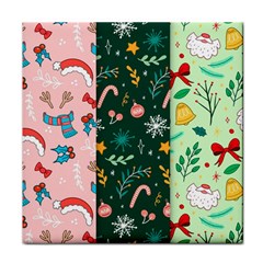 Hand Drawn Christmas Pattern Collection Face Towel by Vaneshart