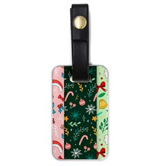 Hand Drawn Christmas Pattern Collection Luggage Tag (one Side) by Vaneshart