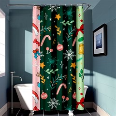 Hand Drawn Christmas Pattern Collection Shower Curtain 36  X 72  (stall)  by Vaneshart