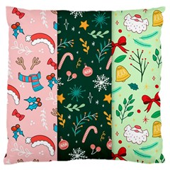 Hand Drawn Christmas Pattern Collection Standard Flano Cushion Case (one Side)