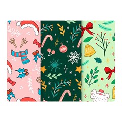 Hand Drawn Christmas Pattern Collection Double Sided Flano Blanket (mini)  by Vaneshart