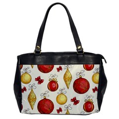 Vintage Christmas Pattern Background Oversize Office Handbag by Vaneshart