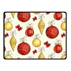 Vintage Christmas Pattern Background Double Sided Fleece Blanket (small)  by Vaneshart