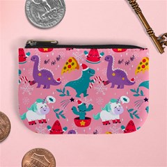 Colorful Funny Christmas Pattern Ho Ho Ho Mini Coin Purse by Vaneshart