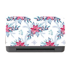 Watercolor Christmas Floral Seamless Pattern Memory Card Reader With Cf by Vaneshart