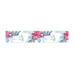 Watercolor Christmas Floral Seamless Pattern Flano Scarf (mini) by Vaneshart