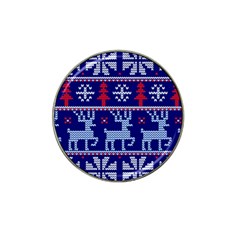 Knitted Christmas Pattern Hat Clip Ball Marker (4 Pack) by Vaneshart