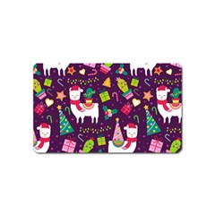 Colorful Funny Christmas Pattern Magnet (name Card) by Vaneshart