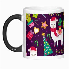 Colorful Funny Christmas Pattern Morph Mugs by Vaneshart