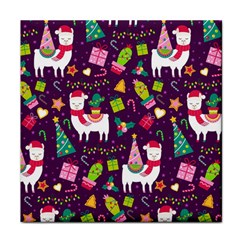 Colorful Funny Christmas Pattern Face Towel