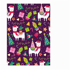 Colorful Funny Christmas Pattern Large Garden Flag (two Sides) by Vaneshart