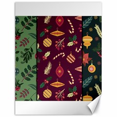 Christmas Pattern Collection Flat Design Canvas 18  X 24 