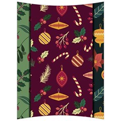 Christmas Pattern Collection Flat Design Back Support Cushion by Vaneshart