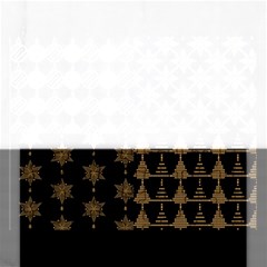 Golden Christmas Pattern Collection Rectangular Jigsaw Puzzl by Vaneshart