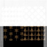 Golden Christmas Pattern Collection Rectangular Jigsaw Puzzl Front