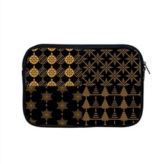 Golden Christmas Pattern Collection Apple Macbook Pro 15  Zipper Case by Vaneshart