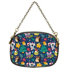 Colorful Funny Christmas Pattern Chain Purse (one Side) by Vaneshart