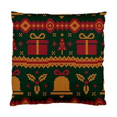 Knitted Christmas Pattern Standard Cushion Case (one Side) by Vaneshart