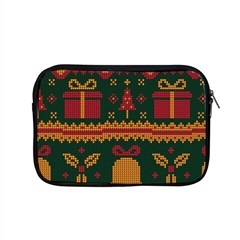 Knitted Christmas Pattern Apple Macbook Pro 15  Zipper Case by Vaneshart