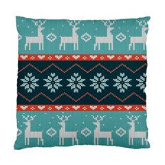 Beautiful Knitted Christmas Pattern Standard Cushion Case (one Side) by Vaneshart