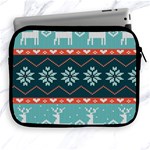 Beautiful Knitted Christmas Pattern Apple iPad 2/3/4 Zipper Cases Front