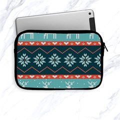 Beautiful Knitted Christmas Pattern Apple Ipad Mini Zipper Cases by Vaneshart