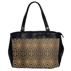 Luxury Ornamental Mandala Design Background Oversize Office Handbag (2 Sides) by Vaneshart