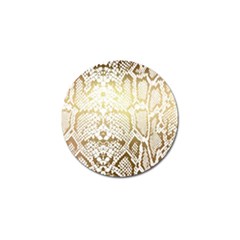 White And Gold Snakeskin Golf Ball Marker (4 Pack) by mccallacoulture