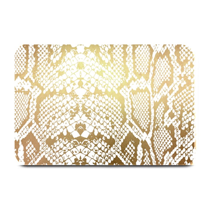 White and Gold Snakeskin Plate Mats