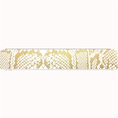 White And Gold Snakeskin Small Bar Mats by mccallacoulture