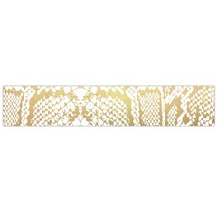 White And Gold Snakeskin Large Flano Scarf  by mccallacoulture