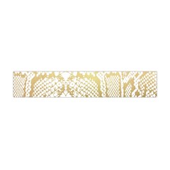 White And Gold Snakeskin Flano Scarf (mini) by mccallacoulture