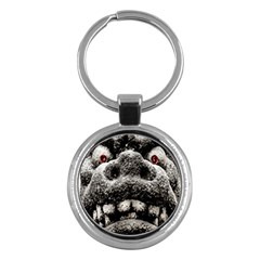 Monster Sculpture Extreme Close Up Illustration 2 Key Chain (round) by dflcprintsclothing