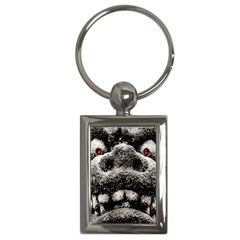 Monster Sculpture Extreme Close Up Illustration 2 Key Chain (rectangle) by dflcprintsclothing