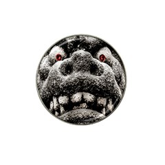 Monster Sculpture Extreme Close Up Illustration 2 Hat Clip Ball Marker by dflcprintsclothing