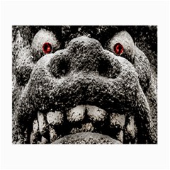 Monster Sculpture Extreme Close Up Illustration 2 Small Glasses Cloth (2 Sides) by dflcprintsclothing