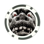 Monster Sculpture Extreme Close Up Illustration 2 Poker Chip Card Guard (10 pack) Front