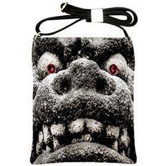 Monster Sculpture Extreme Close Up Illustration 2 Shoulder Sling Bag