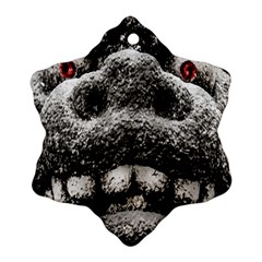 Monster Sculpture Extreme Close Up Illustration 2 Ornament (snowflake) by dflcprintsclothing