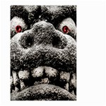 Monster Sculpture Extreme Close Up Illustration 2 Small Garden Flag (Two Sides) Back