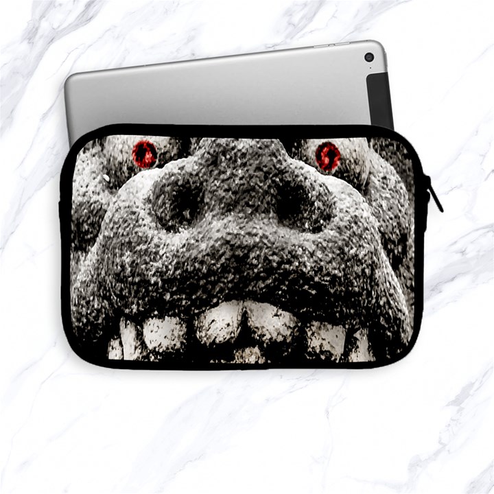 Monster Sculpture Extreme Close Up Illustration 2 Apple iPad Mini Zipper Cases