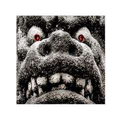 Monster Sculpture Extreme Close Up Illustration 2 Small Satin Scarf (square) by dflcprintsclothing