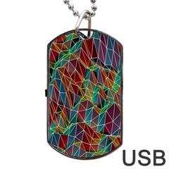 Ab 162 1 Dog Tag Usb Flash (one Side) by ArtworkByPatrick