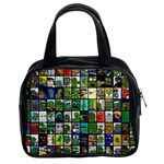 Pepe The Frog Memes of 2019 Picture Patchwork Pattern Classic Handbag (Two Sides) Front