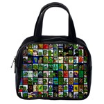 Pepe The Frog Memes of 2019 Picture Patchwork Pattern Classic Handbag (Two Sides) Back