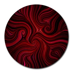 Electric Field Art Lviii Round Mousepads by okhismakingart