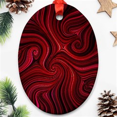 Electric Field Art Lviii Ornament (oval) by okhismakingart