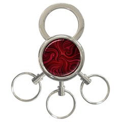 Electric Field Art Lviii 3-ring Key Chain by okhismakingart