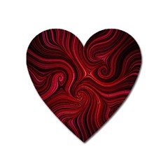 Electric Field Art Lviii Heart Magnet by okhismakingart