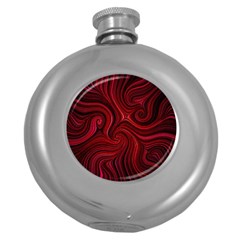 Electric Field Art Lviii Round Hip Flask (5 Oz) by okhismakingart